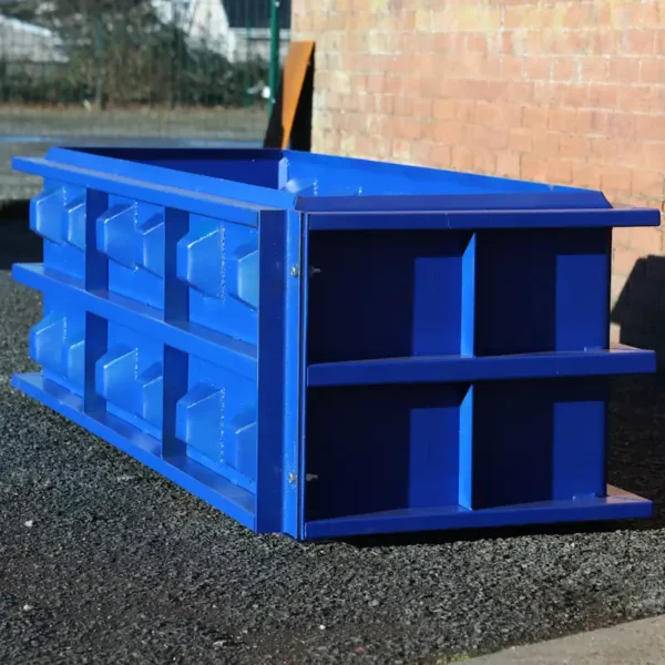 Blue large interlocking concrete block mould
